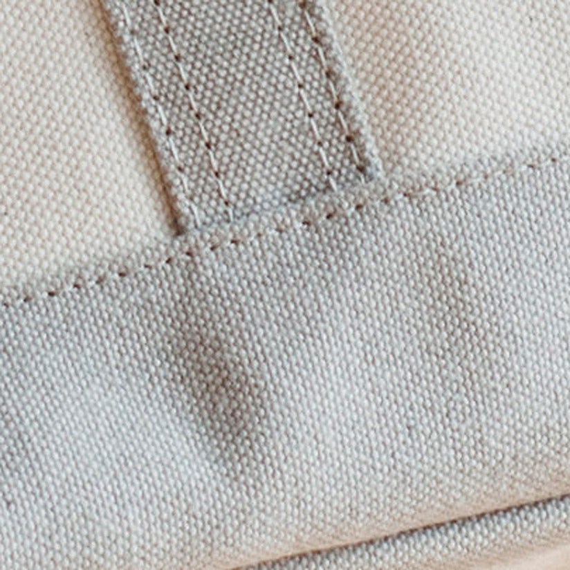 Linen Square Tote Carry Bag (Two-tone)