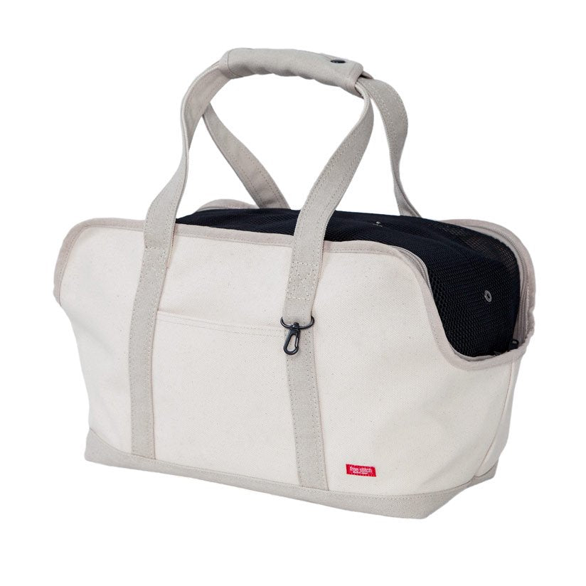 Linen Square Tote Carry Bag (Two-tone)