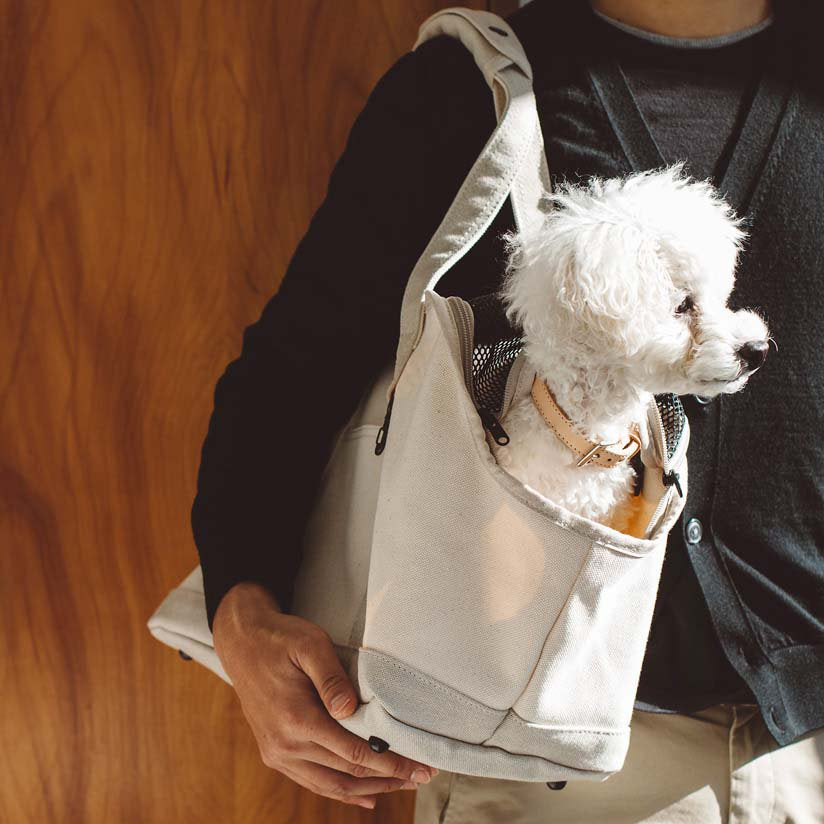 Linen Square Tote Carry Bag (Two-tone)