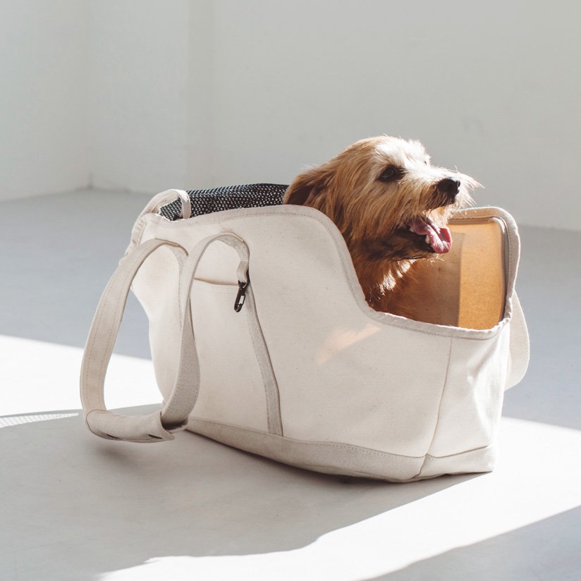 Linen Square Tote Carry Bag (Two-tone)
