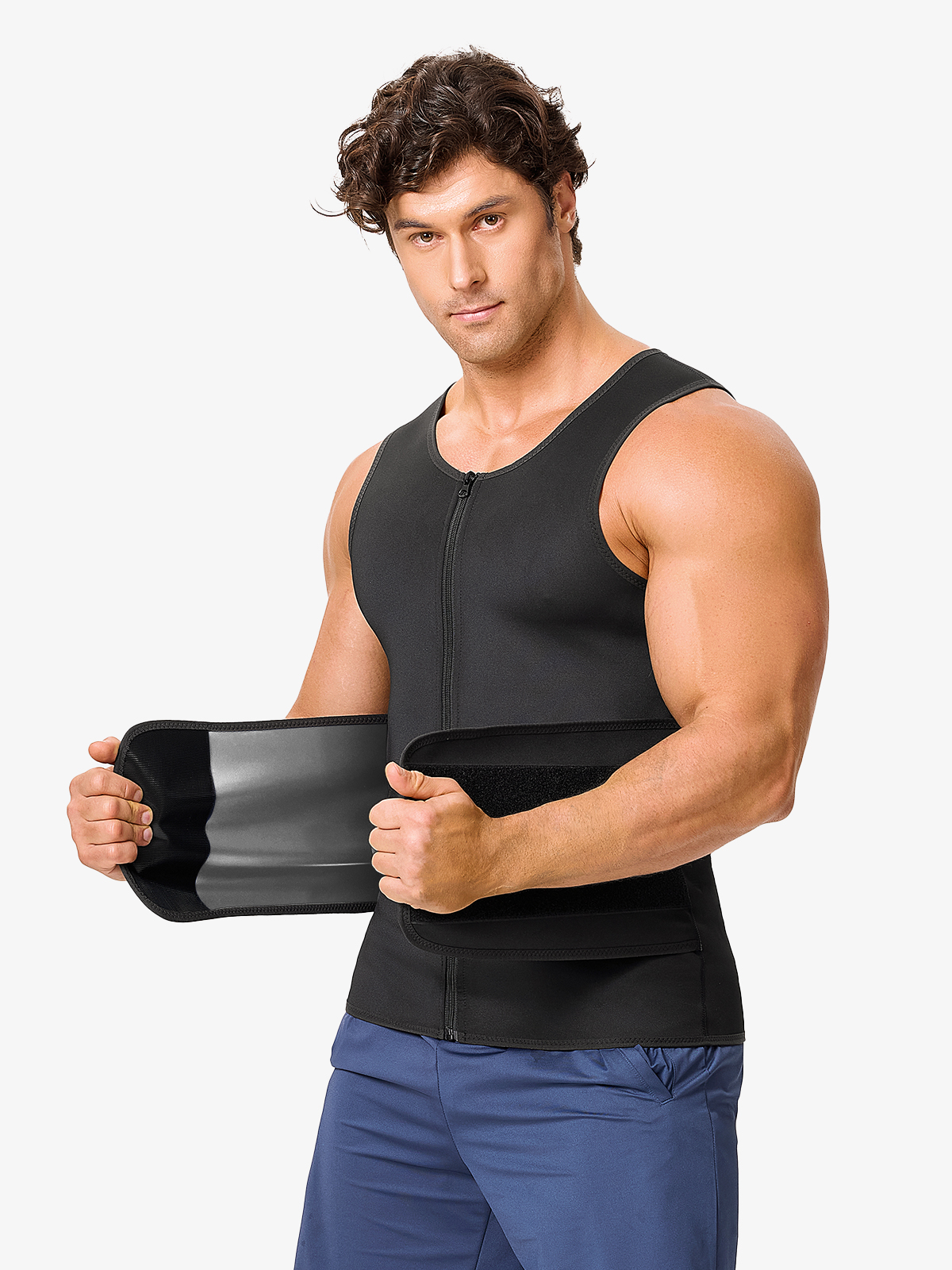 Men’s Zipper Sweat-Boosting Sauna Vest