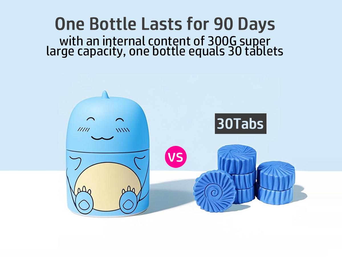 CloudMades Cute Dinosaur-Shaped Toilet Bowl Cleaner Bottle, Bathroom Toilet Tank Cleaner with Ocean, Jasmine, and Peach Scent,Three bottles can be used for 9 months (Three colors and three bottles) Powerful Cleaning Tablets Household CloudMades Cute Dinosaur-Shaped Toilet Bowl Cleaner Bottle, Bathroom Toilet Tank Cleaner with Ocean, Jasmine, and Peach Scent,Three bottles can be used for 9 months (Three colors and three bottles) Powerful Cleaning Tablets Household