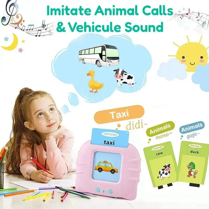 Talking Flash Cards for Toddlers - 224 Sight Words Interactive Educational Toy for Kids Ages 2-8 - Perfect for Children’s Day & Summer Holidays Learning Vocabulary Interaction Outdoorfun