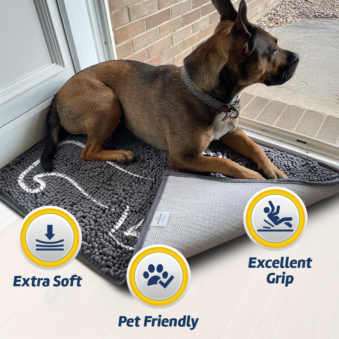 Runanuan muddy mat - Anti-Mud Dog Door Mat -Hot dog