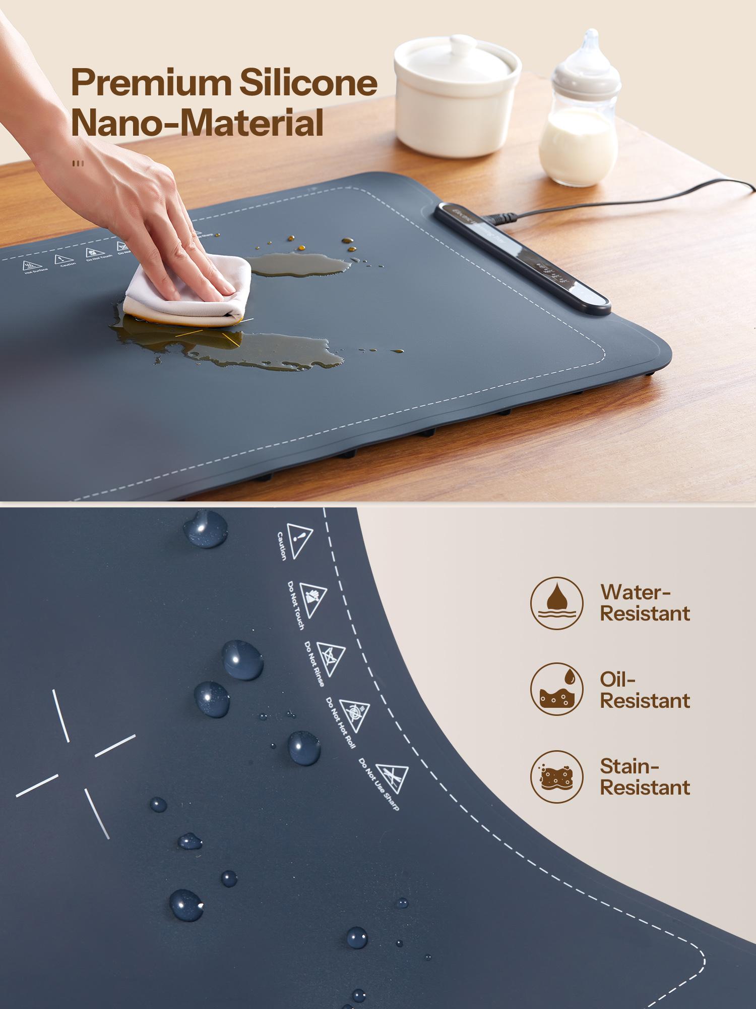 Electric Warming Tray, Foldable Food Warming Mat with Adjustable Max Temperature 212 Fahrenheit, Auto Shut-Off Food Warmer for for Gatherings, Parties, Everyday Use Electric Warming Tray, Foldable Food Warming Mat with Adjustable Max Temperature 212 Fahrenheit, Auto Shut-Off Food Warmer for for Gatherings, Parties, Everyday Use