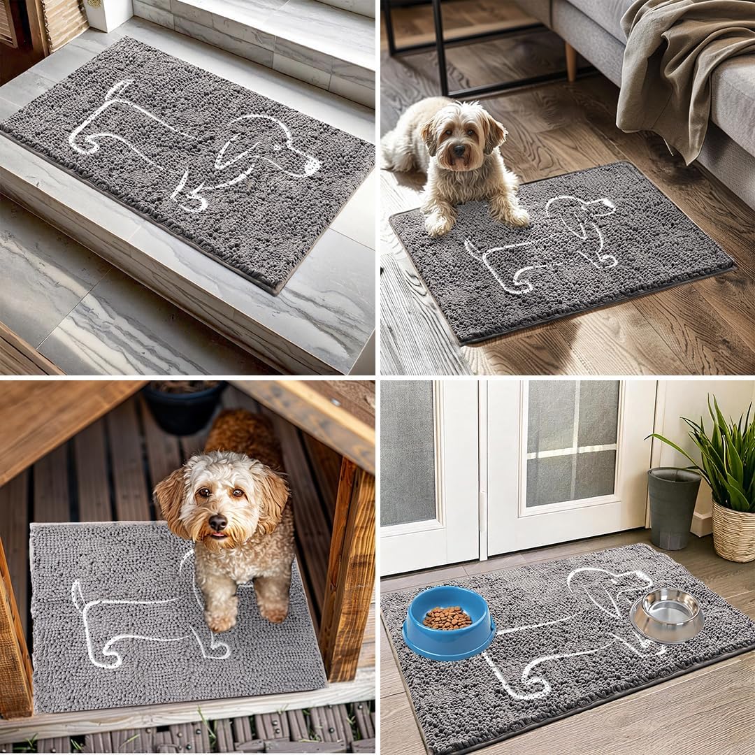 Runanuan muddy mat - Anti-Mud Dog Door Mat -Hot dog