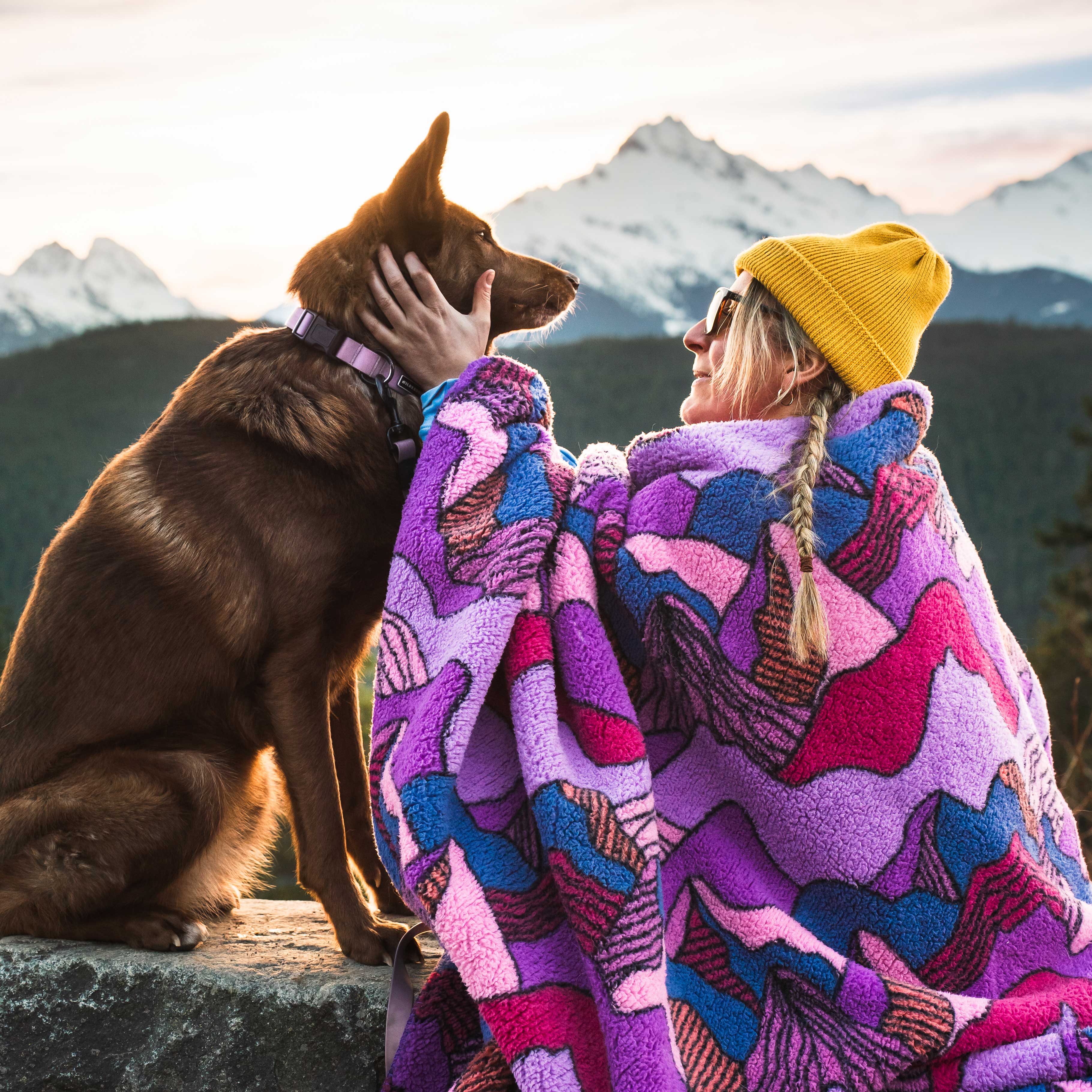 Sherpa Fleece Waterproof Blanket