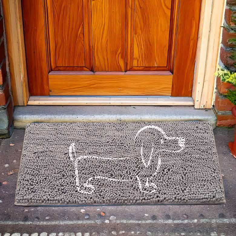 Runanuan muddy mat - Anti-Mud Dog Door Mat -Hot dog
