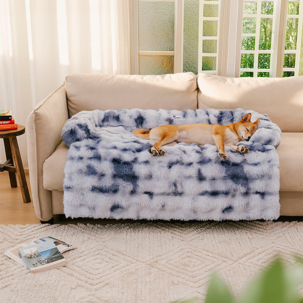 Fluffy Calming Dog Bed Sofa Protector Pet Mat