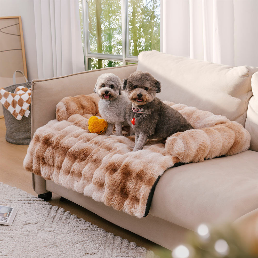 Fluffy Calming Dog Bed Sofa Protector Pet Mat