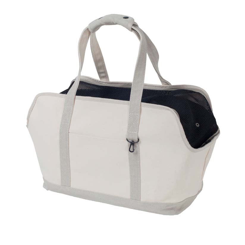 Linen Square Tote Carry Bag (Two-tone)