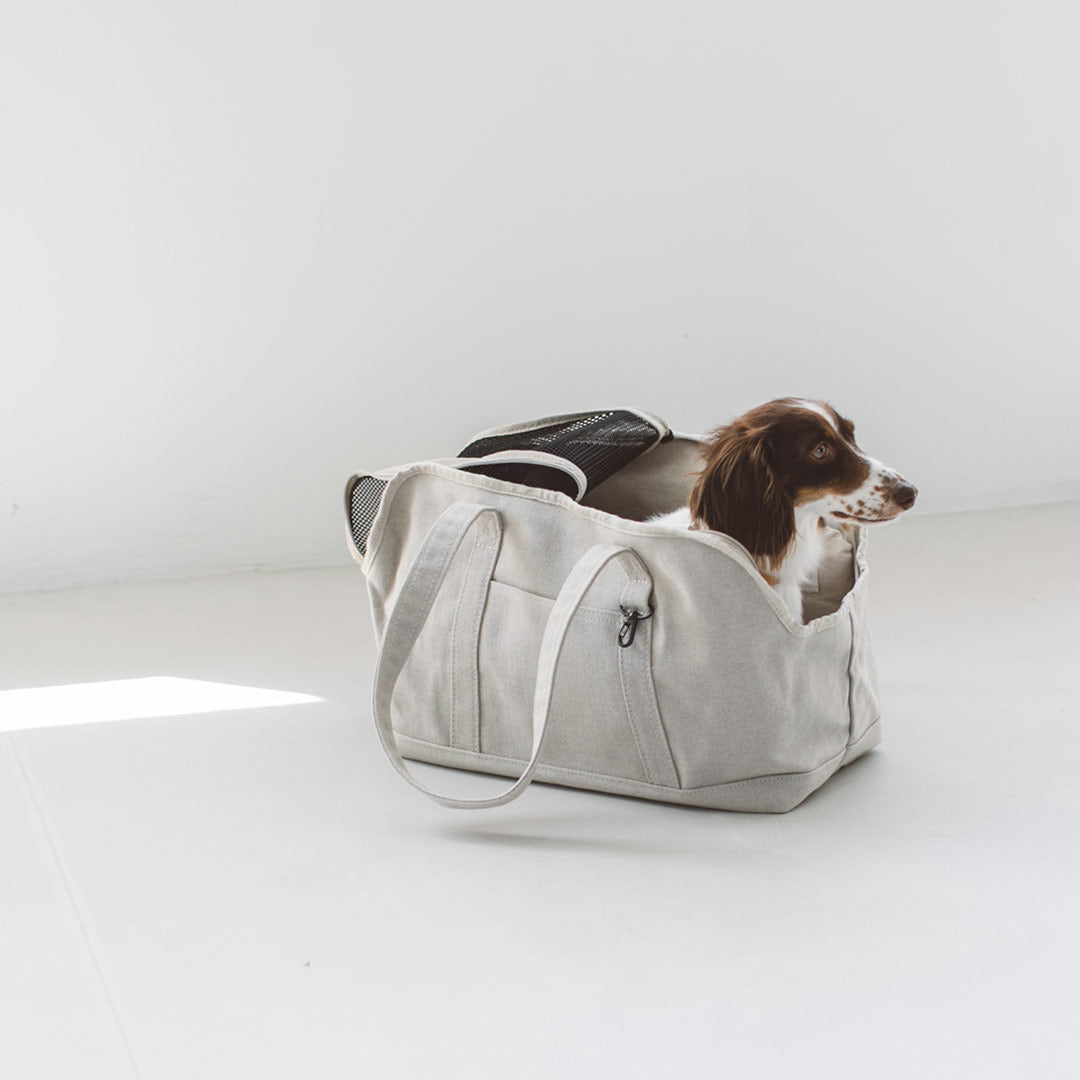 Linen Square Tote Carry Bag