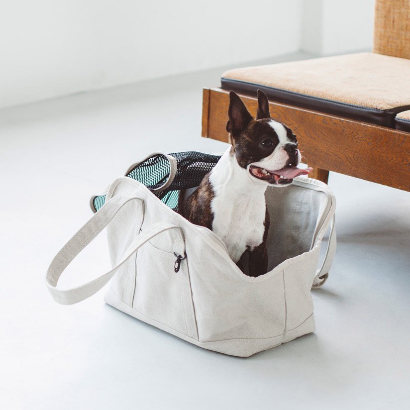 Linen Square Tote Carry Bag