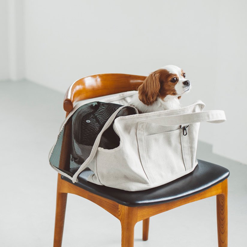Linen Square Tote Carry Bag