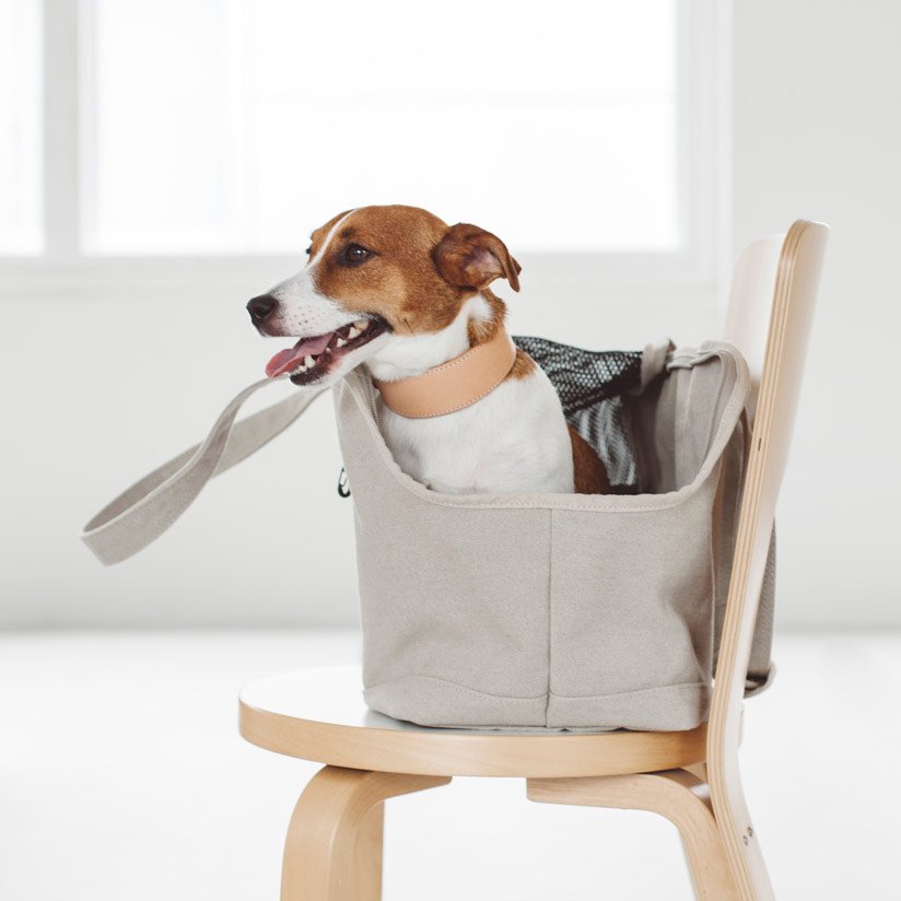 Linen Square Tote Carry Bag