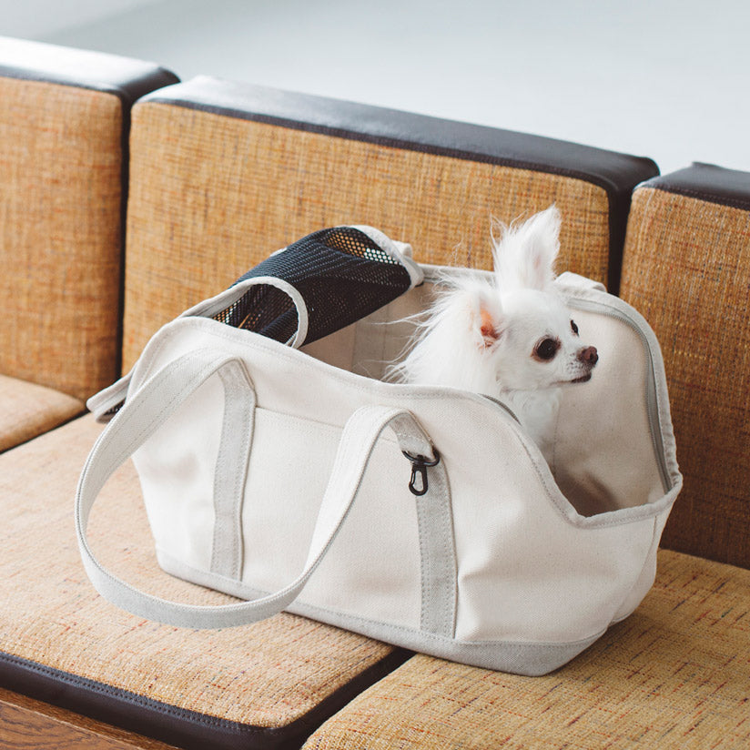 Linen Square Tote Carry Bag (Two-tone)