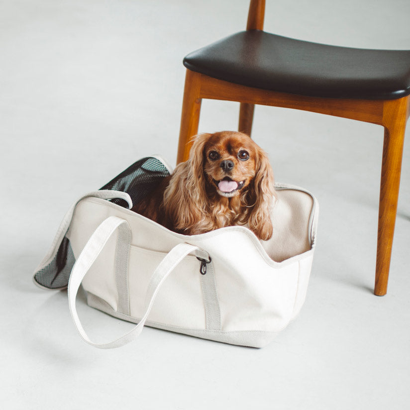 Linen Square Tote Carry Bag (Two-tone)