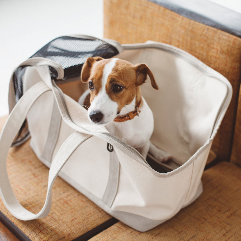 Linen Square Tote Carry Bag (Two-tone)