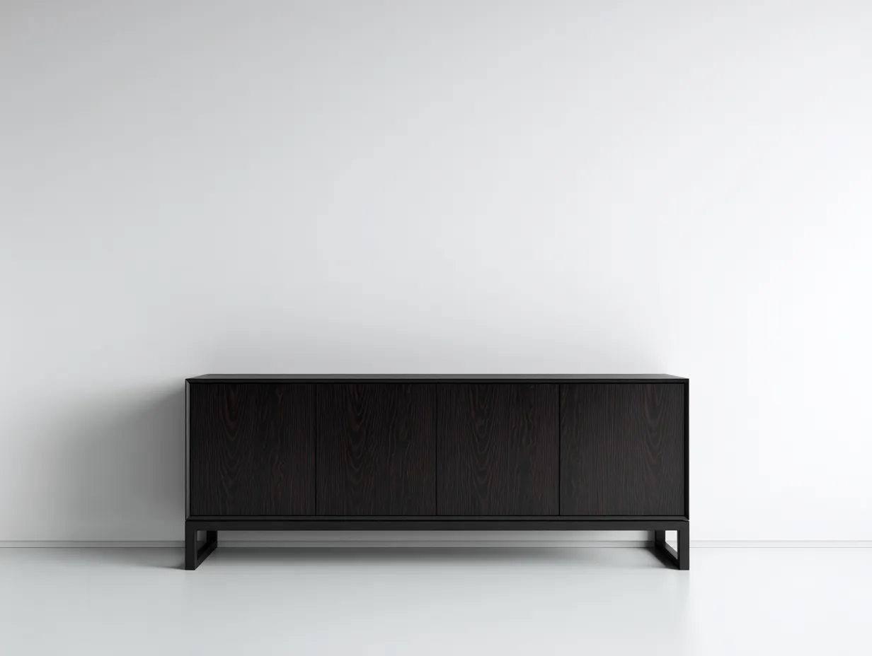 Dielenschränke-Massivholz-188x43x70 cm-Schwarz-Modern-Roomgohub