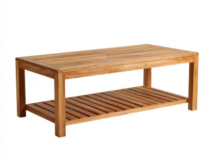 Table de jardin en bois 160x80x75 cm - naturel - style contemporain-Roommyden