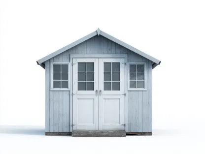 Abri de jardin en bois avec toit double pente 200x150x210 cm - Bleu clair - Style classique-Roommyden