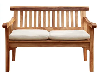 Banc de jardin bois massif 140x60x90 cm - bois naturel - style intemporel-Havengetloft