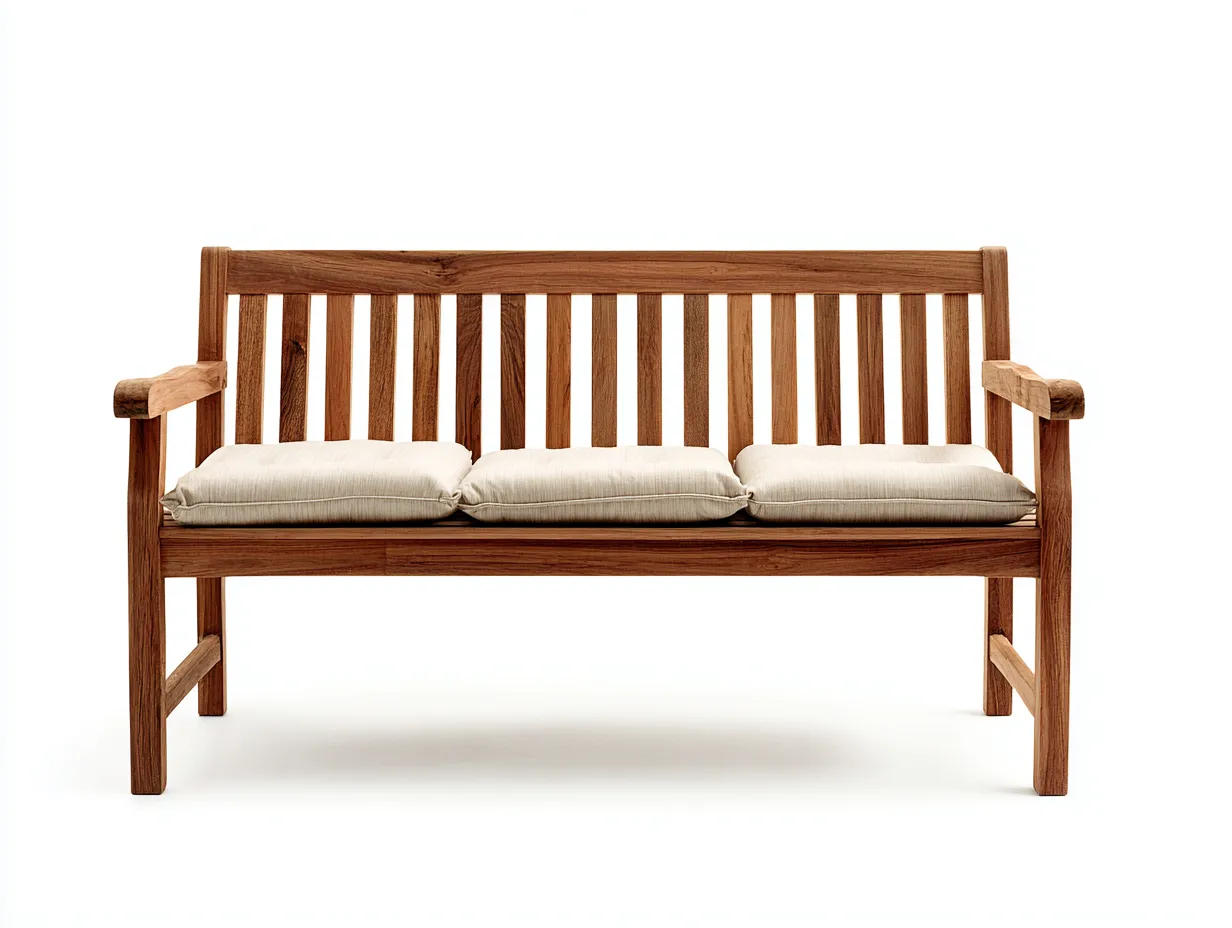 Banc de jardin bois massif 150x55x85 cm - bois naturel - style classique-Havengetloft