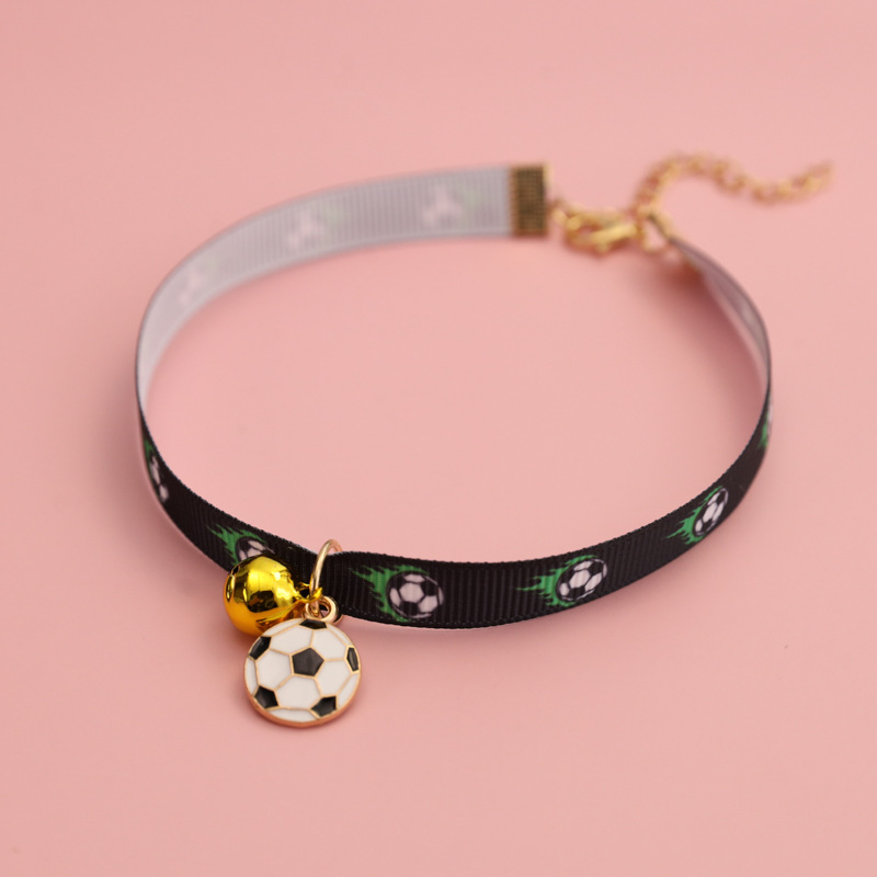 2026 World Cup Football Pet Collar for Kittens and Dogs with Bell Decoration for Champion Teams