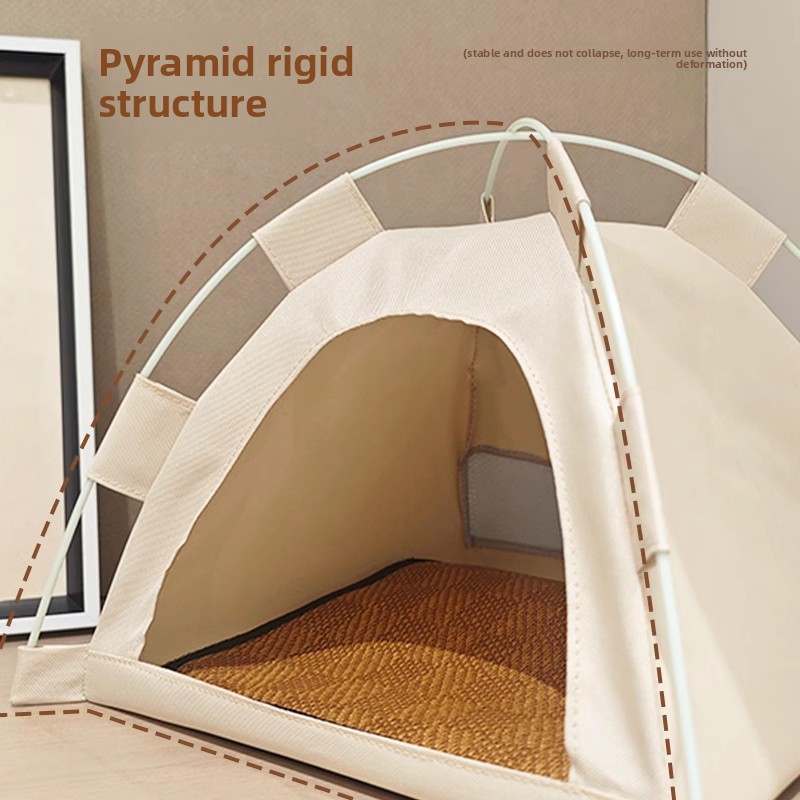 Enclosed pet tent, cool and breathable in summer, suitable for all seasons, dirt-resistant and easy to clean