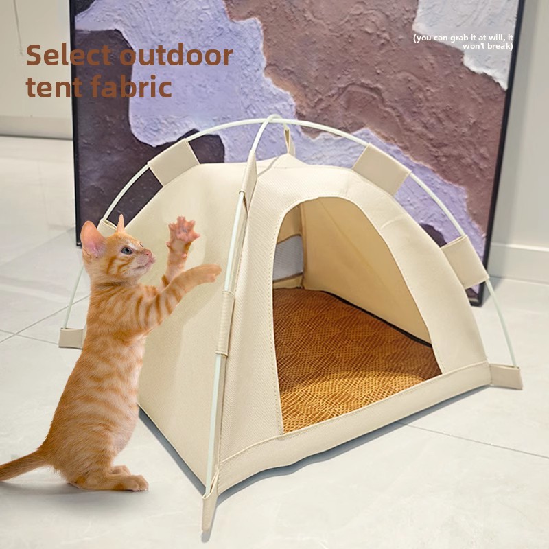 Enclosed pet tent, cool and breathable in summer, suitable for all seasons, dirt-resistant and easy to clean