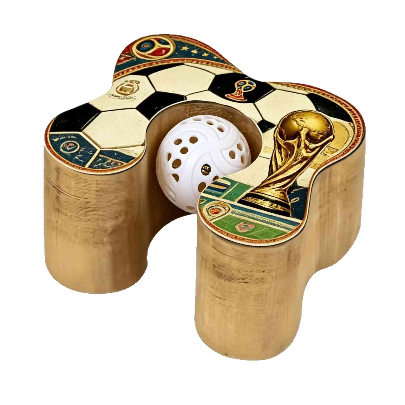 New World Cup Football Cat Toy Bell Ball, Retractable Cat Scratcher, Magnetic Multi-Function Cat Toy