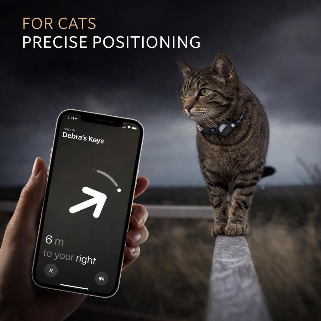 Reflective AirTag Cat Collar