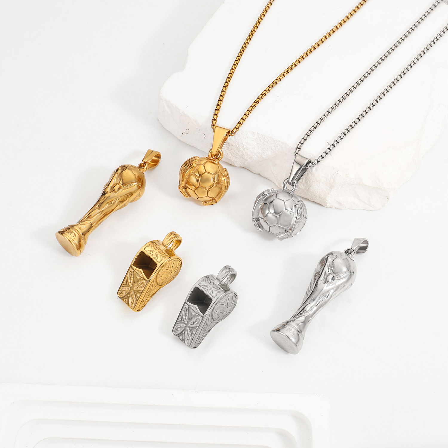 Football World Cup whistle pendant, fan commemorative pendant