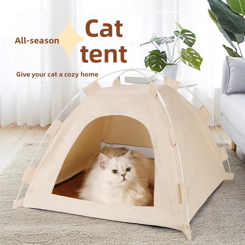 Enclosed pet tent, cool and breathable in summer, suitable for all seasons, dirt-resistant and easy to clean