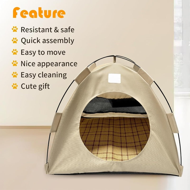 BreezyDen Pop-Up Pet Tent – Portable Hideaway for Cats & Small Dogs