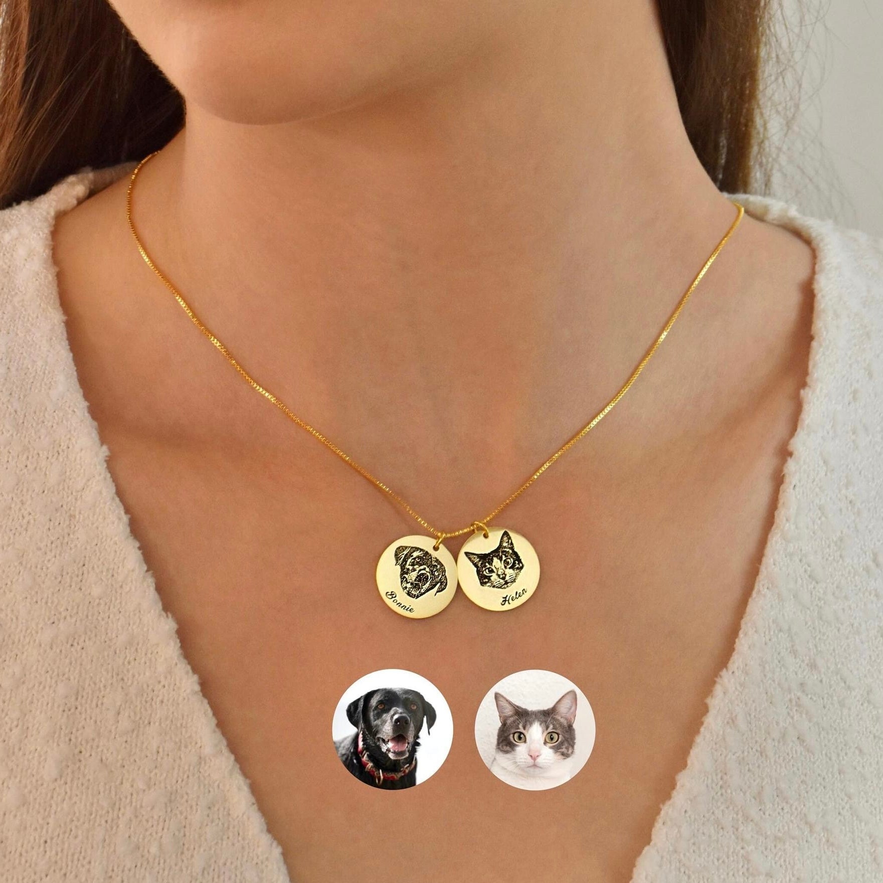 Personalized Pet Face Necklace
