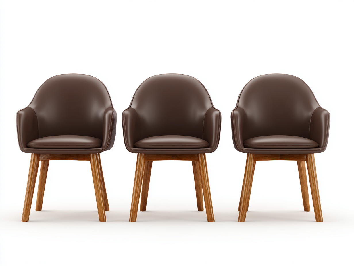 Chaise de salle à manger avec assise rembourrée 50x55x80 cm - marron et bois naturel - design contemporain-Bamboomyyard