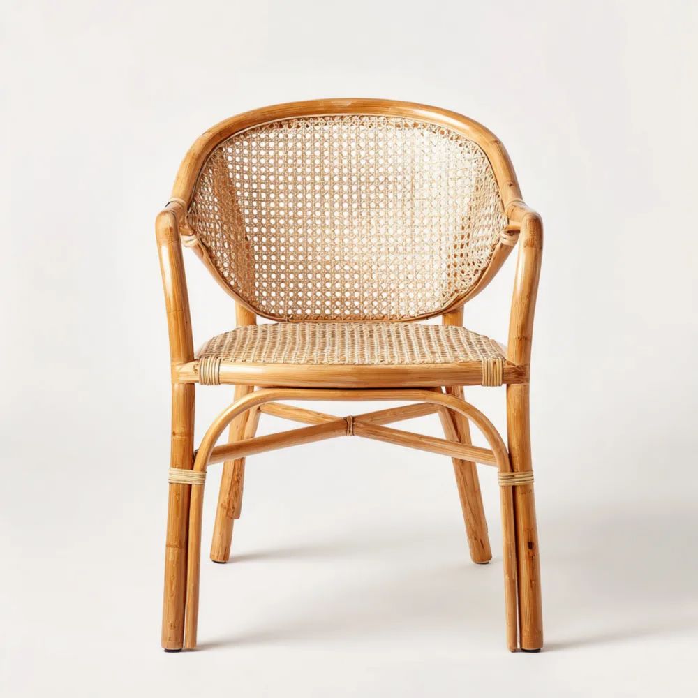 Gartenstuhl Rattan 56x60x86 cm Natur - Klassisches Design