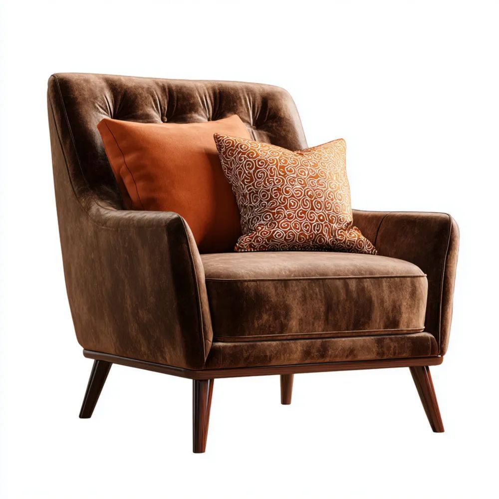 Sessel Samtstoff 90x85x100 cm - Vintage-Stil