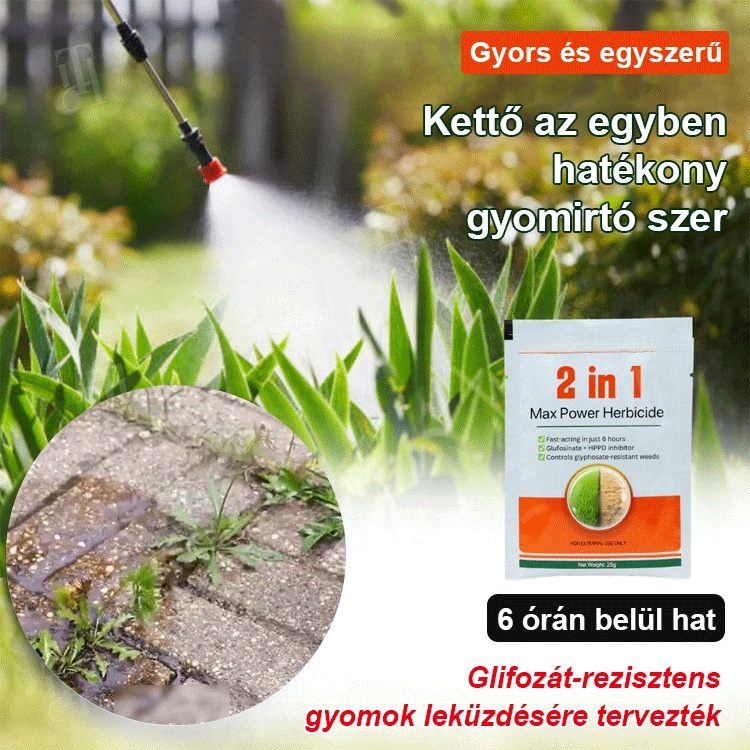 Miért a szomszéd kertje a legszebb? Nem a végtelen gyomlálás a titok, hanem ez a forradalmi 2 az 1‑ben gyomirtó koncentrátum! 🌿