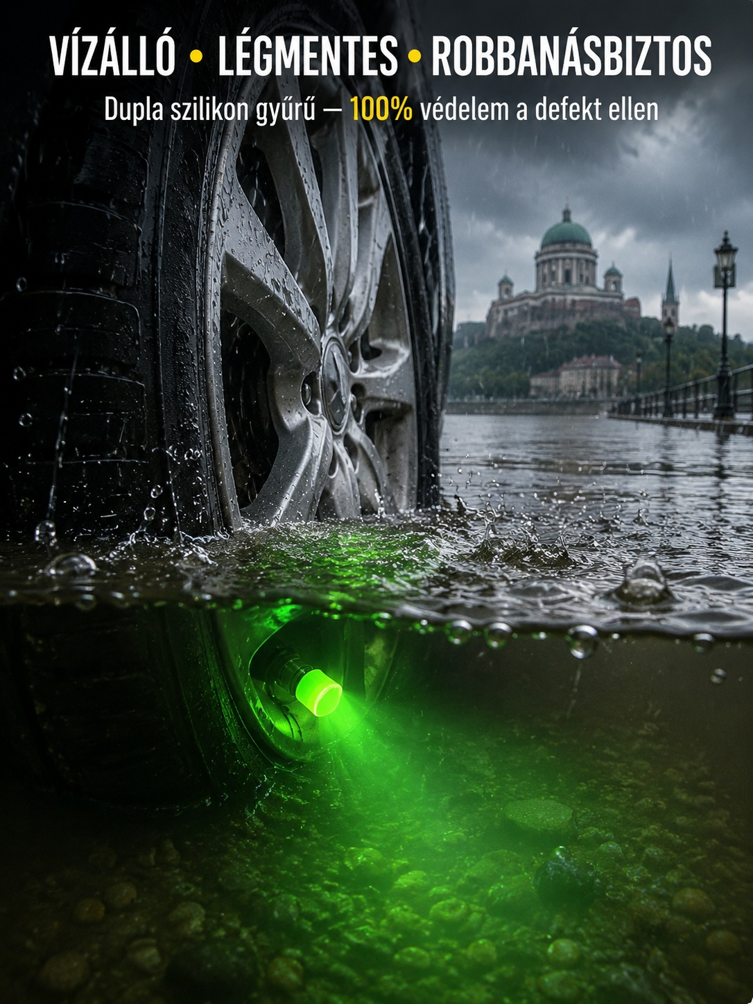🚗epülőgép-minőségű, látványos világító szelepsapka. Bármilyen járműre felszerelhető – 💡 3 másodperc alatt sportos, fényes megjelenést kölcsönöz. Hatékonyan megelőzi az éjszakai baleseteket. 