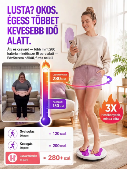 Alakformáló fitnesz testformáló csavarógép，15 perces twist = Búcsú az asztalhastól ，1 az ismételt vásárlásban