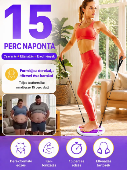 Alakformáló fitnesz testformáló csavarógép，15 perces twist = Búcsú az asztalhastól ，1 az ismételt vásárlásban