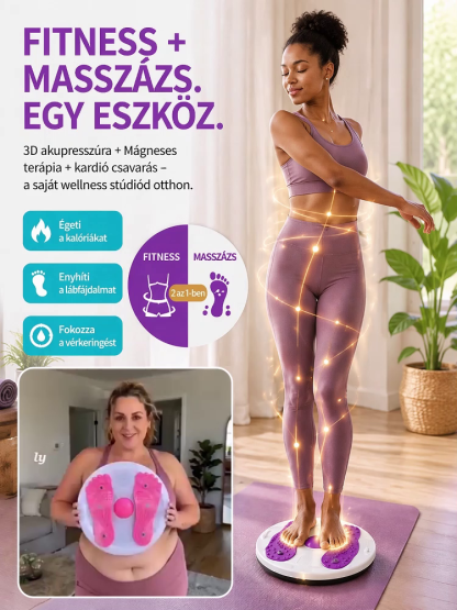 Alakformáló fitnesz testformáló csavarógép，15 perces twist = Búcsú az asztalhastól ，1 az ismételt vásárlásban