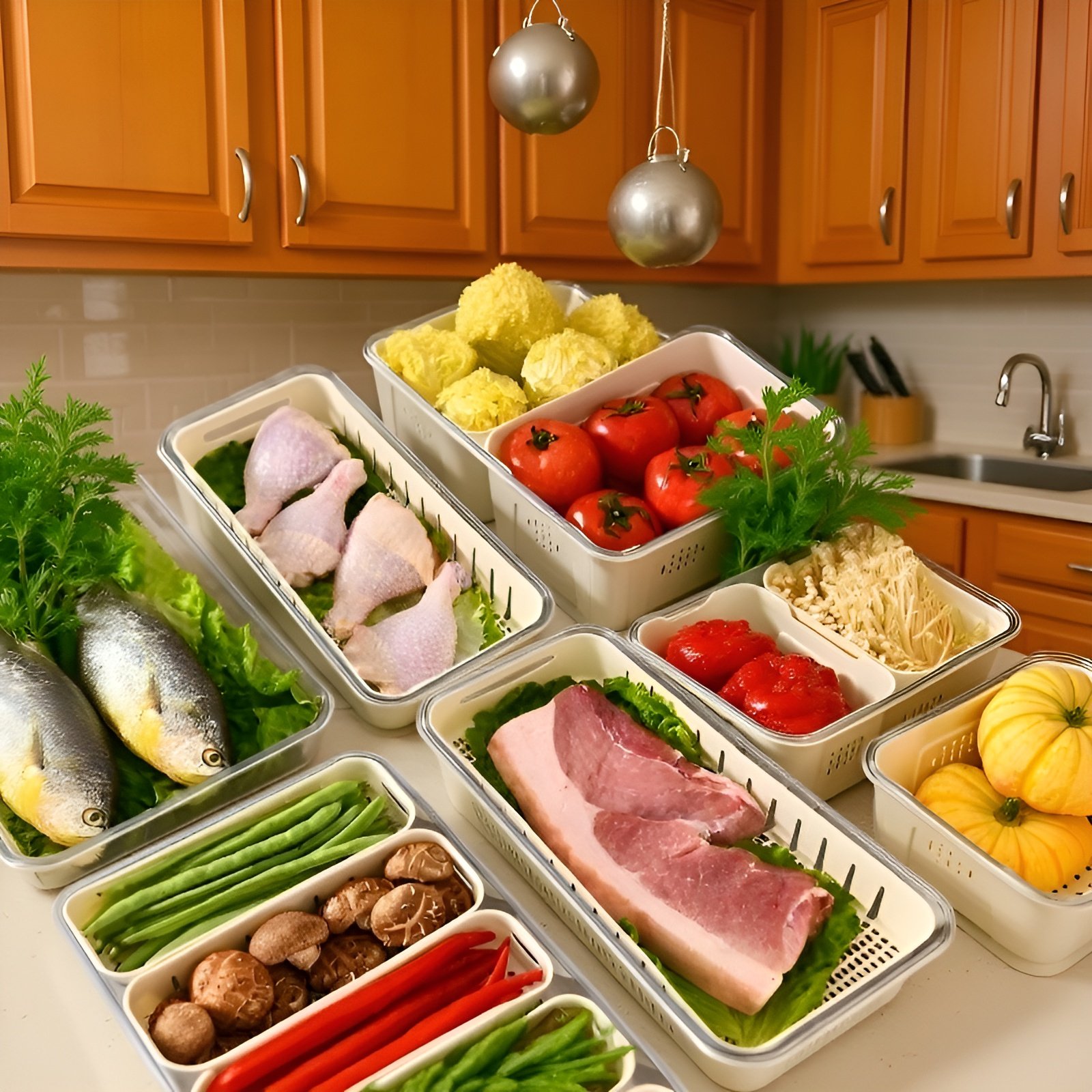 Praktikus élelmiszer tároló doboz fedéllel