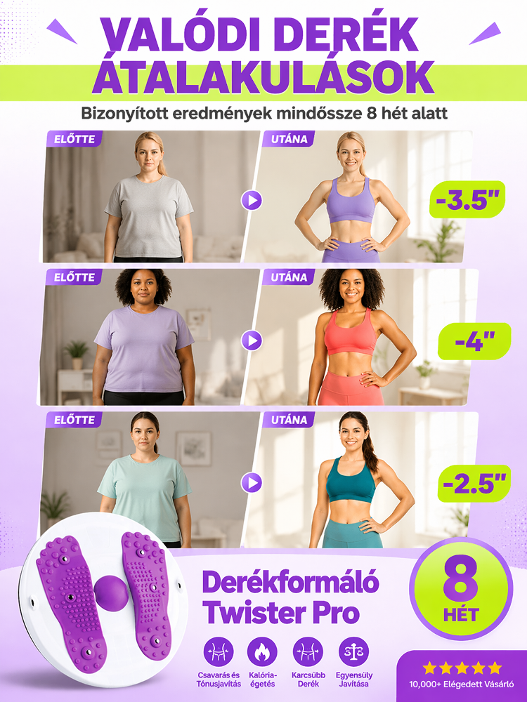 Alakformáló fitnesz testformáló csavarógép，15 perces twist = Búcsú az asztalhastól ，1 az ismételt vásárlásban