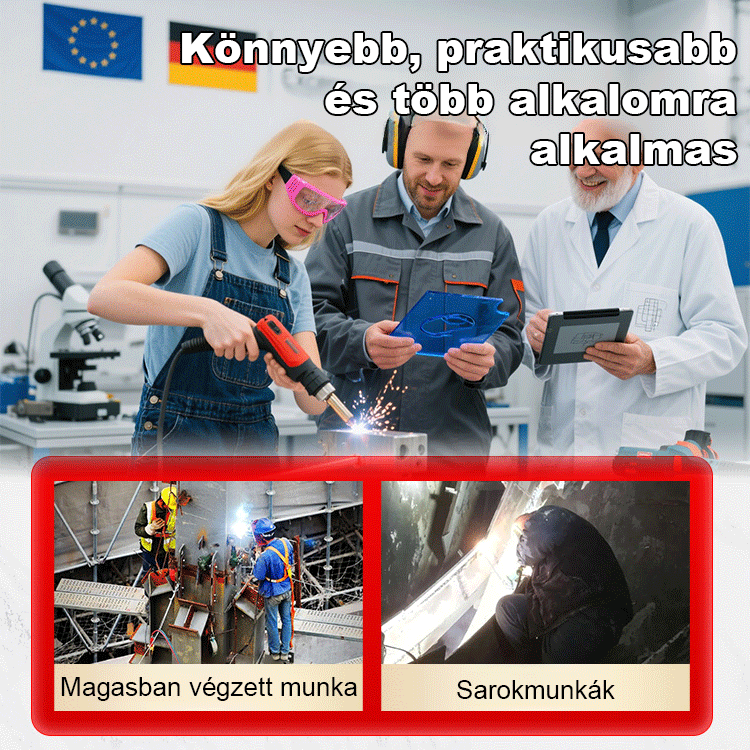 A legújabb, Németországban gyártott kézi lézerhegesztőgép végre megérkezett! , a szakemberek kedvence. 3 másodperces felmelegedési idő, 10-szer gyorsabb hegesztés. Mindennel működik.