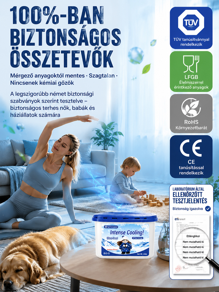 🌬️Egész napos, tartós hűtő-hőelnyelő doboz. Német minőség – erős hűtés.