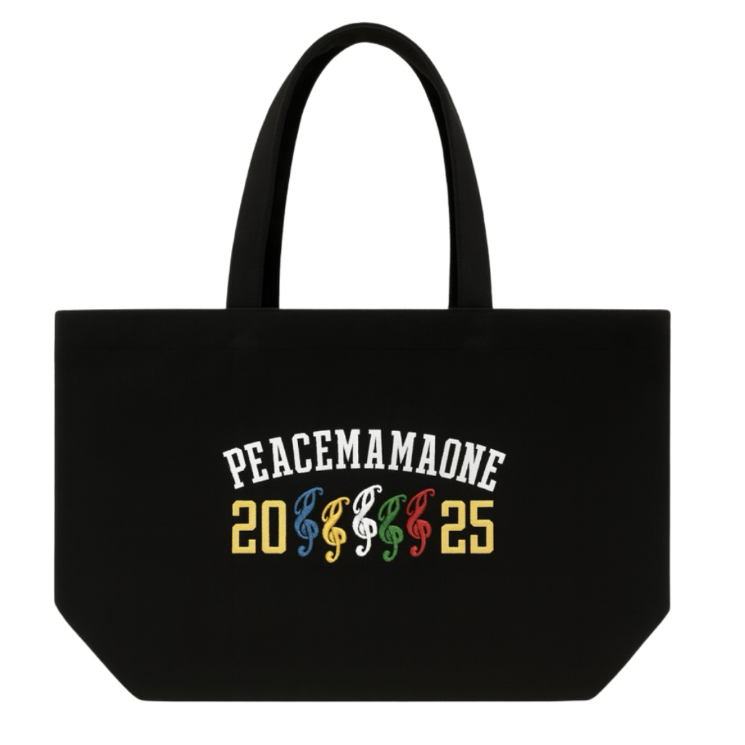 GD G-DRAGON  Peaceminusone x 2025 MAMA Awards Eco Bag Black