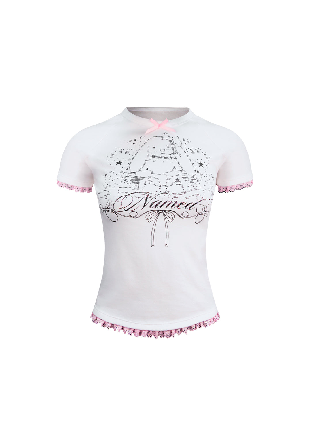 Luxeapperal™  BUNNY BABY TEE WHITE